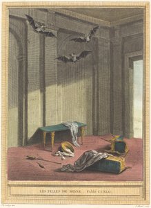 Les filles de Minee (Mine døtre) av Elie du Mesnil after Jean Baptiste Oudry
