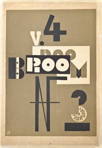 Forside til en utgave av kunstmagasinet «Broom» fra 1923 av Eliezer Markowich (1890-1941) Lissitzky