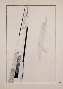 Proun 2 D av Eliezer Markowich Lissitzky