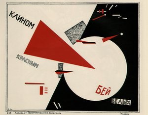 Slå de hvite med den røde kilen-plakat, 1920