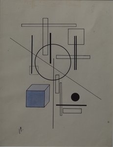 Komposisjon, 1920 av Eliezer Markowich Lissitzky