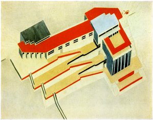 Yachtklubb av Eliezer Markowich Lissitzky