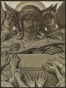 (Illustrasjon til Rubáiyát av Omar Khayyám) Den innspillende engelen av Elihu Vedder