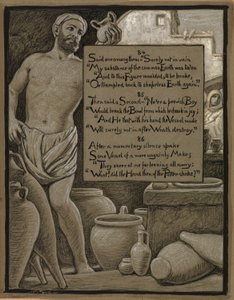 (Illustrasjon til Rubáiyát av Omar Khayyám) Den klossete gryten av Elihu Vedder