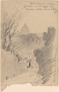 Arco Oscuro - Over Via Fiaminia, ca. 1890. av Elihu Vedder