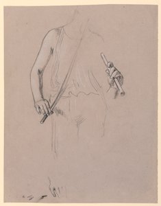 Figurstudie: Utkledd mann av Elihu Vedder