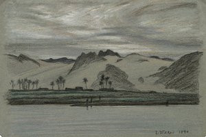 Fra 30 tegninger av Nilens reise, nr. 19