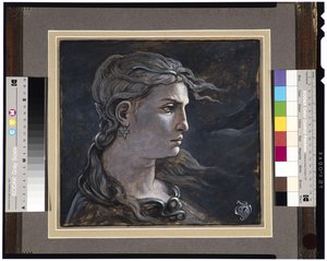 Leder av Medusa, 1878 av Elihu Vedder
