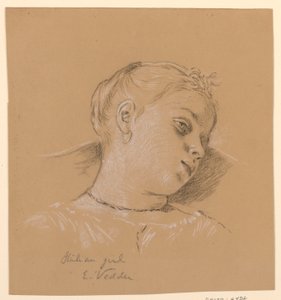 Italiensk jente av Elihu Vedder