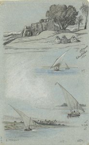 Studieark av Elihu Vedder