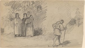 Sønnen og eselet, ca. 1859. av Elihu Vedder