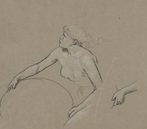 Studier for Figure of Spring av Elihu Vedder