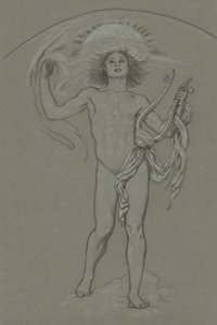 Studer for Apollo av Elihu Vedder