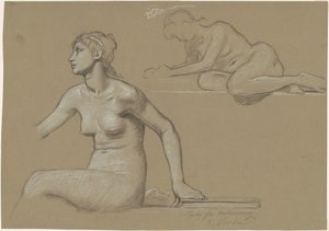Studie for astronomi, 1892. av Elihu Vedder