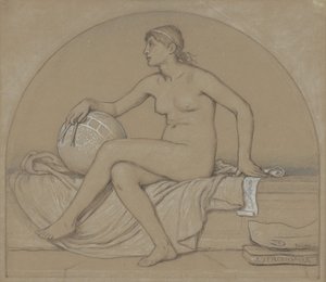 Studie for astronomi, 1892. av Elihu Vedder