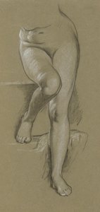 Studie for Figure of Fortune. Mantelstykke av Elihu Vedder
