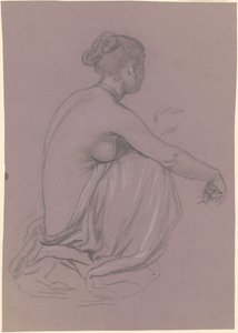 Studie for "Greek Girls Bathing" av Elihu Vedder
