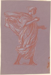 Studie for "Greek Girls Bathing" av Elihu Vedder