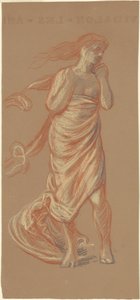 Studie for "Greek Girls Bathing" [recto] av Elihu Vedder