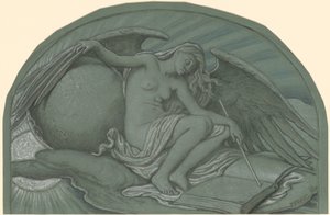 Studie for The Eclipse of the Sun by the Moon, 1892. av Elihu Vedder