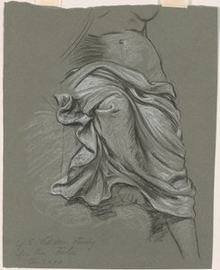 Studie for "The Fates Gathering in the Stars" av Elihu Vedder