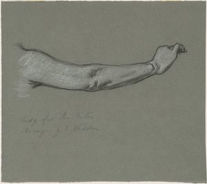 Studie for "The Fates Gathering in the Stars" av Elihu Vedder
