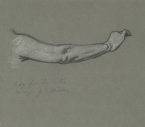 Studie for The Fates Gathering in the Stars, 1884-1887. av Elihu Vedder