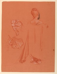 Studie for "Bryllupsprosesjon" av Elihu Vedder