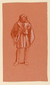 Studie for "Bryllupsprosesjon" av Elihu Vedder