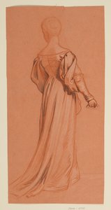 Studie for "Bryllupsprosesjon" av Elihu Vedder