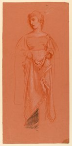 Studie for "Bryllupsprosesjon" av Elihu Vedder
