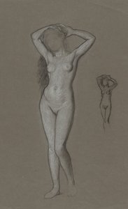 Studie for Venus-figuren av Elihu Vedder