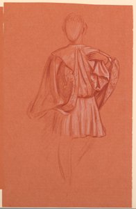 Studie av en utkledd figur av Elihu Vedder