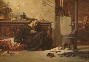 Den døde alkymisten, ca. 1868