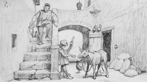 Fabelen om mølleren, hans sønn og eselet nr. 1 av Elihu Vedder