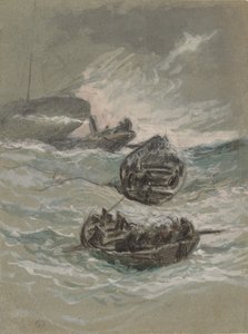 Forliset, ca. 1880. av Elihu Vedder
