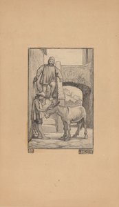 Sønnen og eselet, 1863. av Elihu Vedder