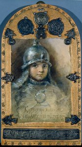 Prinsen (illustrasjon av diktet ""Sirenen""" av Alexander Pushkin) - Kunstverk av Elizaveta Merkuryevna Bem (Elisabeth Bohm)