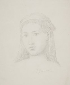 Kvinnelig hode av Elisabeth Jerichau Baumann