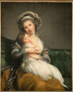 Vigée-Le Brun, Selbstporträt mit ihrer Tochter Julie von Elisabeth Louise Vigee-Lebrun