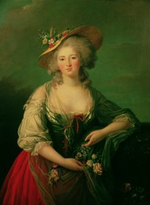 Elisabeth av Frankrike (1764-94) kalt Madame Elizabeth, ca. 1782 (olje på lerret) av Elisabeth Louise Vigee Lebrun