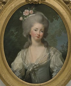 Ernestine Frederique, prinsesse av Croy - Portrett av Ernestine-Frederique, prinsesse av Croy, av Vigee-Lebrun, Marie Louise Elisabeth (1755-1842). Olje på lerret. Størrelse: 74x60cm. Nationalmuseum Stockholm av Elisabeth Louise Vigee Lebrun