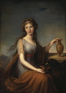 Portrett av Anna Pitt som Hebe, 1792 av Elisabeth Louise Vigee Lebrun
