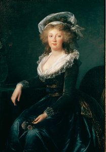 Portrett av Marie Therese av Bourbon Napoli, dronning av Napoli og Sicilia (1772-1807) daværende kone til Francois II av Østerrike Maleri av Elisabeth Vigee Lebrun (1755-1842) 1790 Napoli, museo di Capodimonte - Prinsesse Maria Teresa (179355) (senere keis av Elisabeth Louise Vigee Lebrun