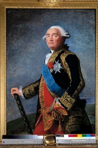 Portrett av Philippe Henri, Marquis de Segur (1724-1801) marechal of France Minister Painting av Marie Elisabeth Louise Vigee Le Brun (eller Vigee-Lebrun eller Vigee Lebrun) (1755-1842). 1789. Størrelse 1,15x0,81m. - Portrett av Philippe Henri, Marquis de  av Elisabeth Louise Vigee Lebrun