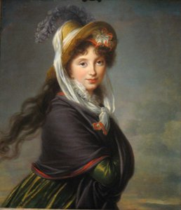 Portrett av prinsesse Irina Ivanovna Vorontsova, født Izmaylova 1768-1848, ca 1797 av Elisabeth Louise Vigee Lebrun