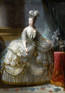 Portrett av dronning Marie Antoinette av Frankrike 1755-1793 av Elisabeth Louise Vigee Lebrun