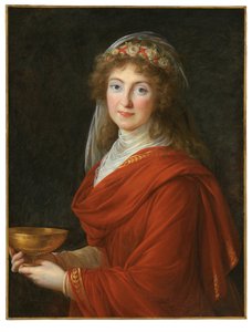 Portrett av grevinnen Siemontkowsky Bystry av Elisabeth Louise Vigee Lebrun