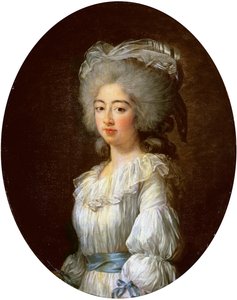 Portrett av Louise Marie Josephine, Comtesse de Provence, senere dronning av Frankrike av Elisabeth Louise Vigee Lebrun