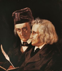 Portrett av brødrene Jacob og Wilhelm Grimm
